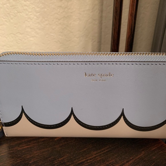 🔴 Intarsia scallop wallet Kate spade continental - Picture 2 of 7
